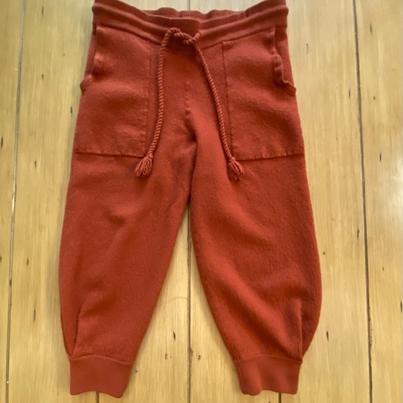 Ulla Johnson Alfie Short Rust Wool Joggers Pants Loungewear Size XS-M, new - Picture 1 of 16